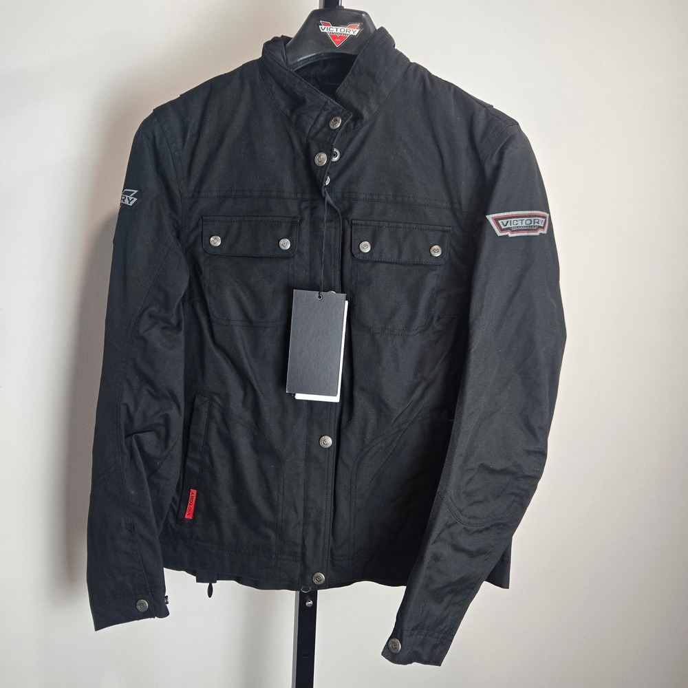 Victory Motorcycles Womens Skye RIding Jacket Black Nylon Moto Biker Small New